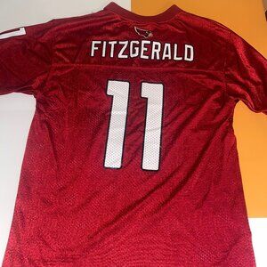 Reebok NFL Team Apparel Arizona Cardinals Larry Fitzgerald Red Jersey Youth L